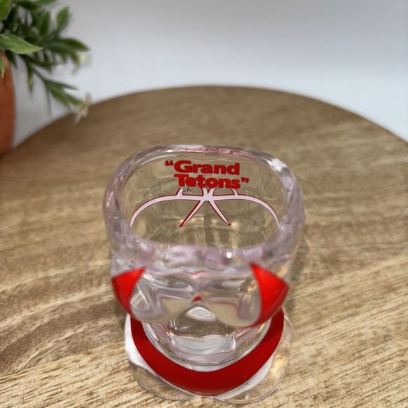 Grand Tetons BIKINI TOP & BOTTOM torso SHOT GLASS Souvenir 2.5" Party NEW - Picture 5 of 8